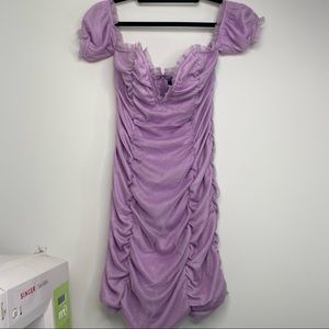 Forever 21 lilac body con glitter dress NWOT